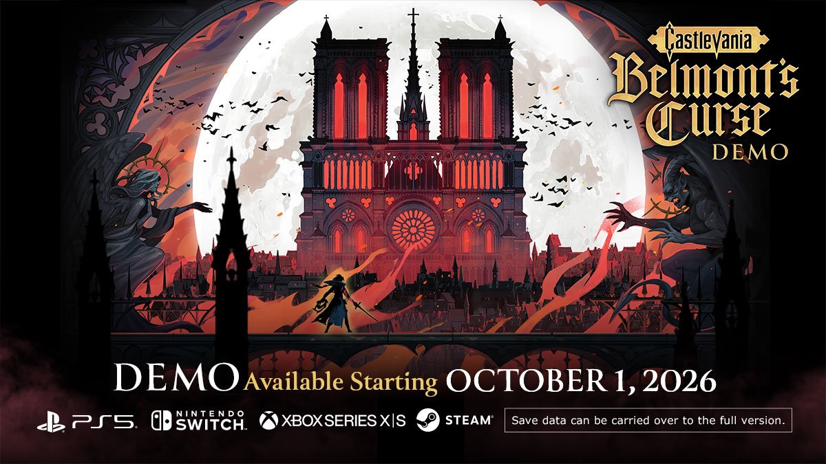Castlevania: Belmont’s Curse demo releasing on October 1st